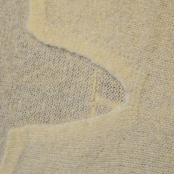 Womens Butter Yellow Sheer Sweater - Picture 3 of 6